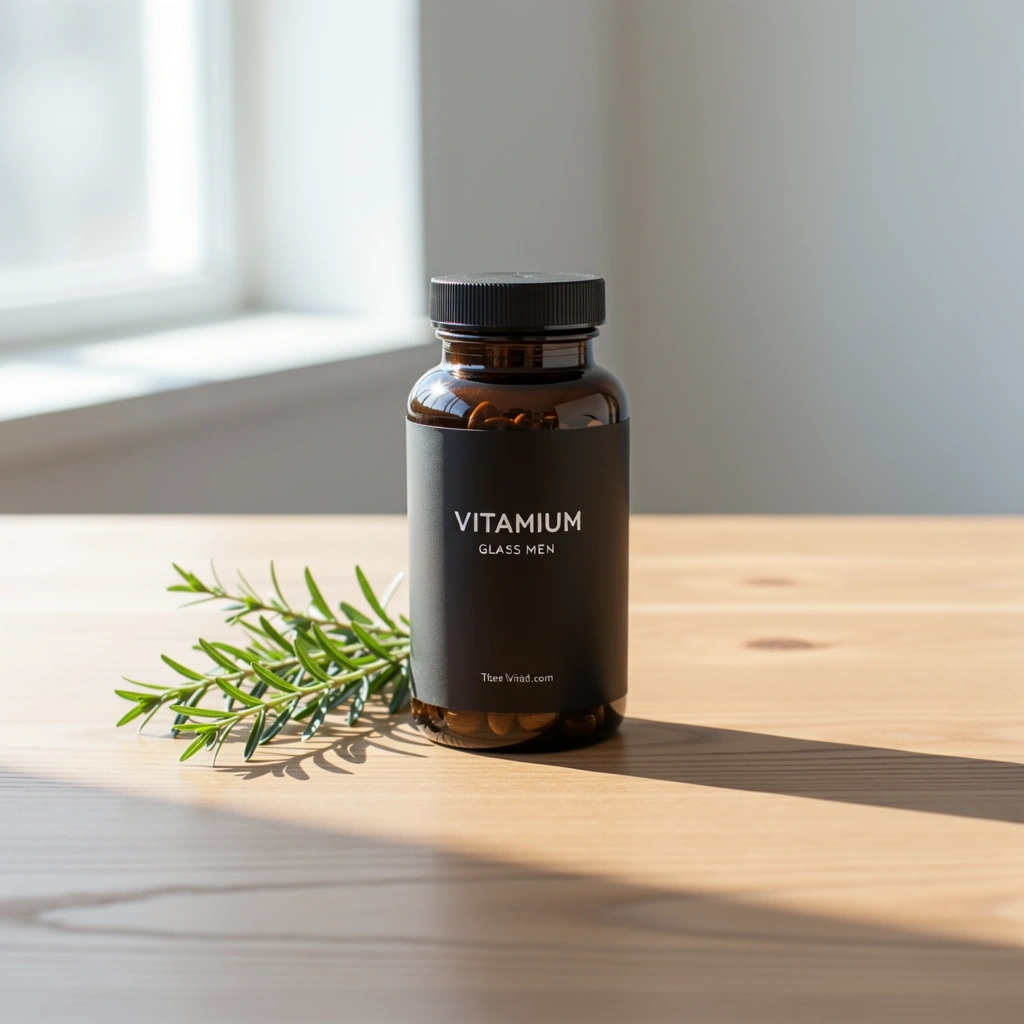 Natural supplements for men packaging